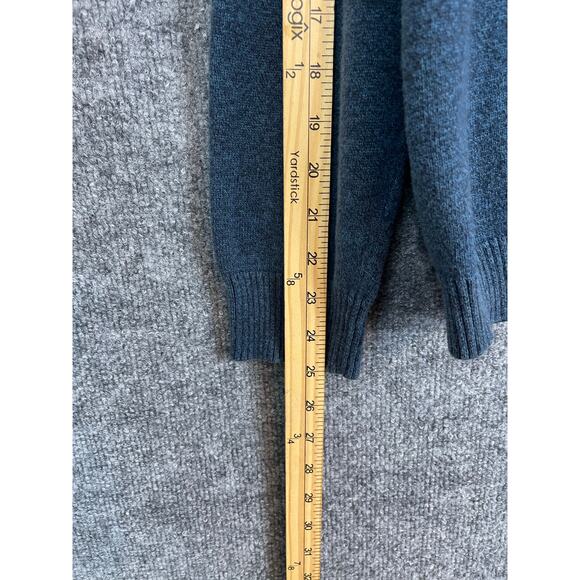 Perry Ellis Sweater Men's Large Blue Gray Pullover Quarter Zip - Picture 6 of 6